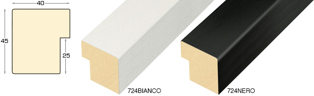g49a724 - Battente alto Piatte Bianco Nero