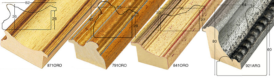 Asta ayous larg.82mm alt.36 - finitura oro