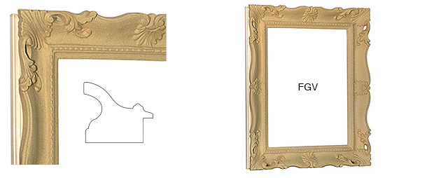Cornice Francesina grezza cm 30x40 senza passepartout