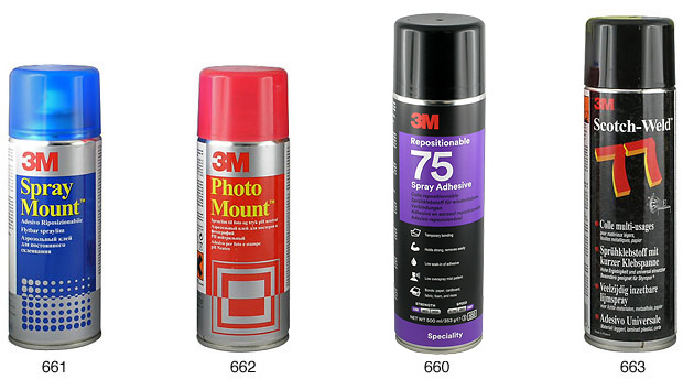 Adesivo spray trasparente 