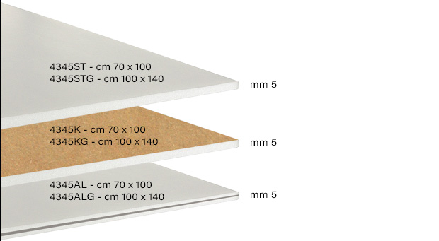 Pannelli polistirolo espanso extra-rigido spess.5mm 70x100cm