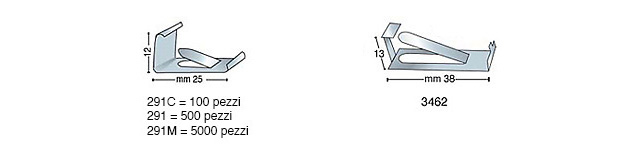 Molle per cornici a giorno mod.291 - confez.100