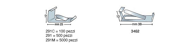 Molle per cornici a giorno mod.291 - Confez.100