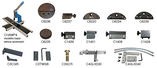 Punzonatrice Champ4 modello base senza accessori