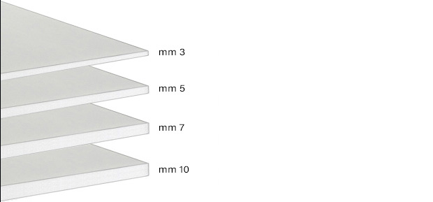 Pannelli di polistirolo espanso spessore 3 mm - cm 50x70