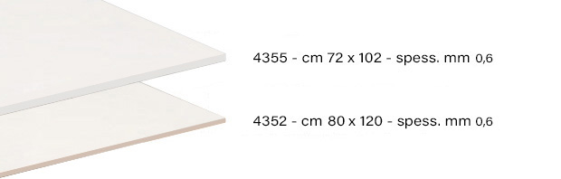Cartoncino patinato bianco cm 72x102 gr.400/mq Spess.0,6mm
