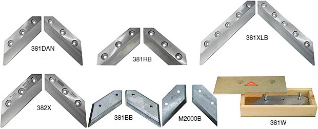 Coppia di lame standard originali per ghigliottina Morso F-FC-H-EH-EHT