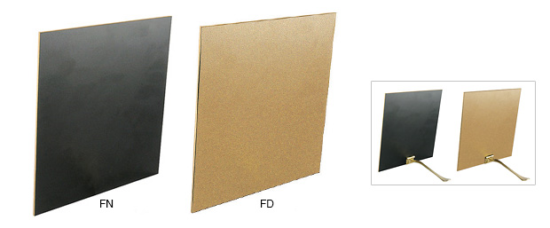 Schienali neri in MDF senza appoggio - cm 10x15 - Conf.10 pezzi