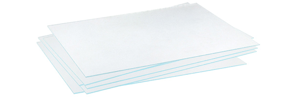 Vetro plastico (polistirene-crilex) spessore mm 1,8 - cm 10x15