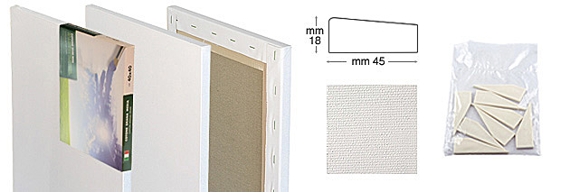 Tele misto cotone risvoltate e graffate dietro - cm 30x120