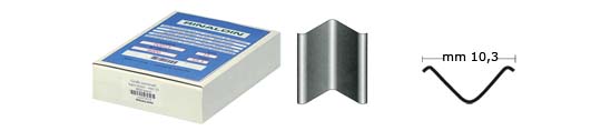 Graffe universali per legni duri - mm  7 - 8000 graffe