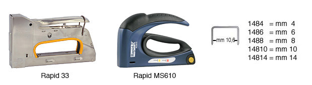 Punti per fissatrice Rapid - alti mm 4 - Scatola da 5.000 punti