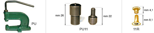 Rivettatrice manuale (non incluso punzone per rivetti)