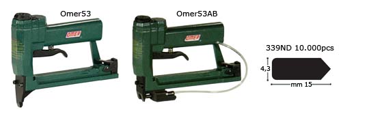 Fissatrice pneumatica Omer 53.4 per lamelle flessibili