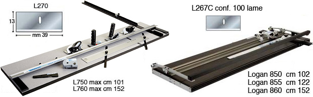Taglierina per passepartout Logan 750 - Lunghezza taglio cm 101