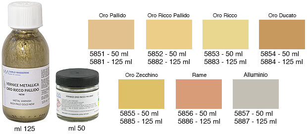 Bronzo liquido - Vaso da 50 ml - Oro pallido