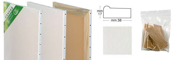 Tele cotone 100% chiodate cm 40x50