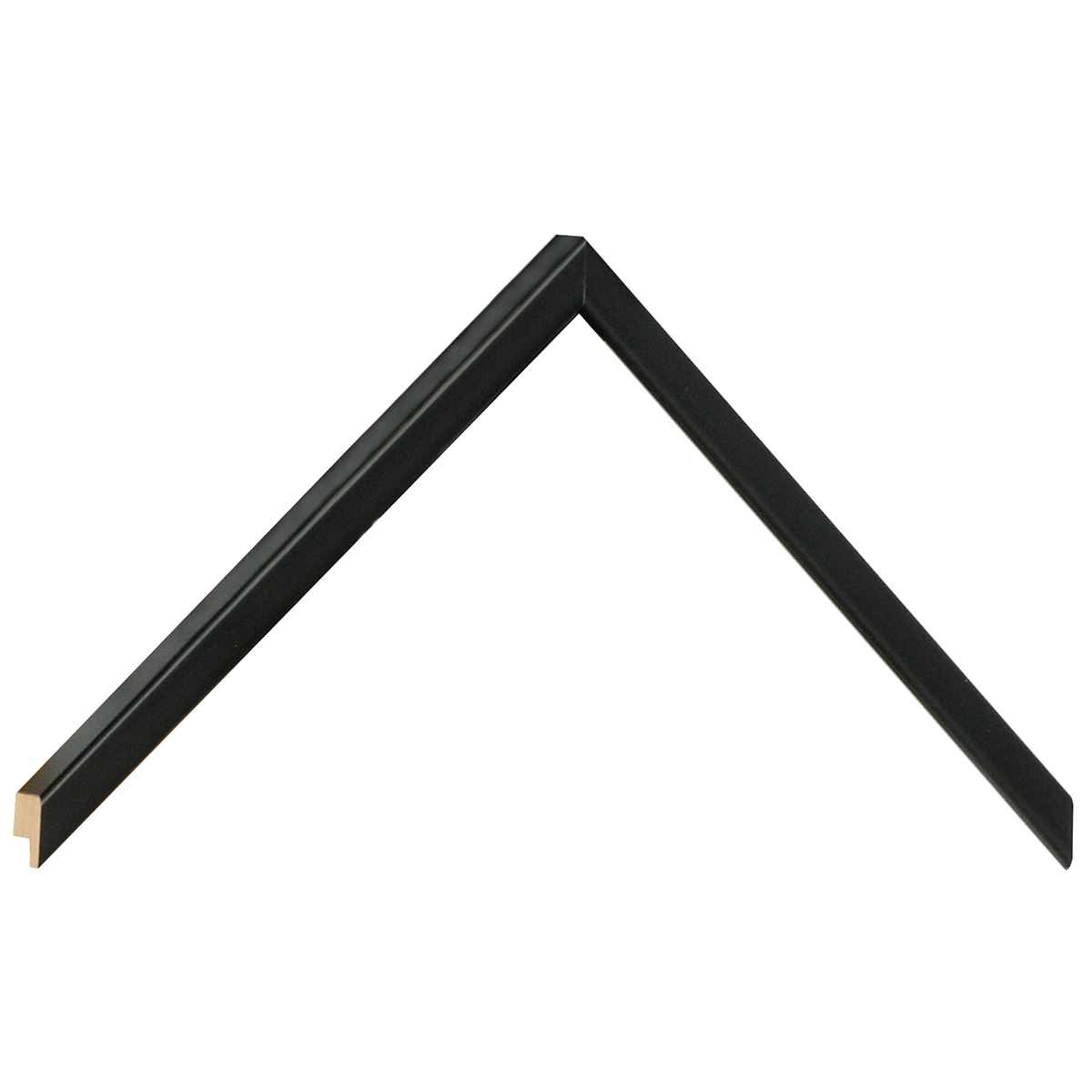 Asta pino giuntato - Larghezza 10mm Altezza 13 - Nero opaco - Campione