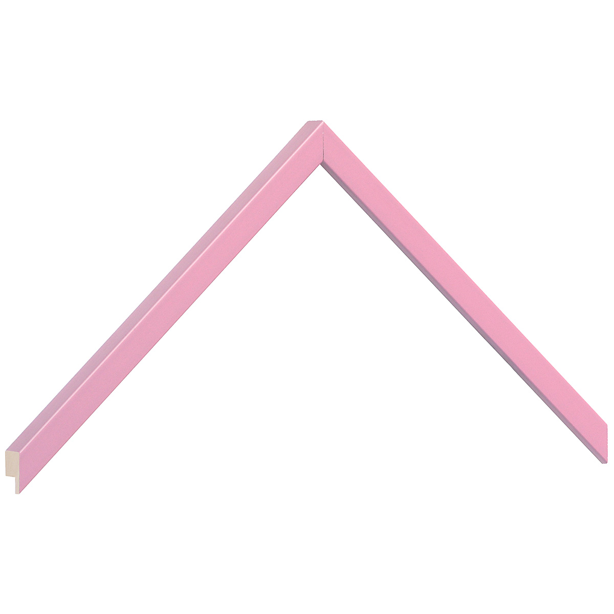 Asta in ramino piatta mm 10 - finitura opaca - color rosa - Campione