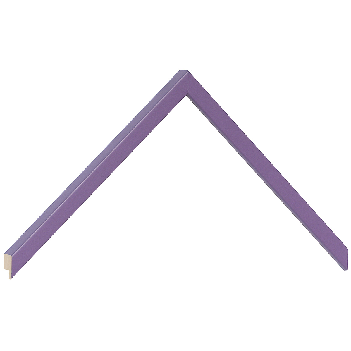 Asta in ramino piatta mm 10 - finitura opaca - color viola - Campione