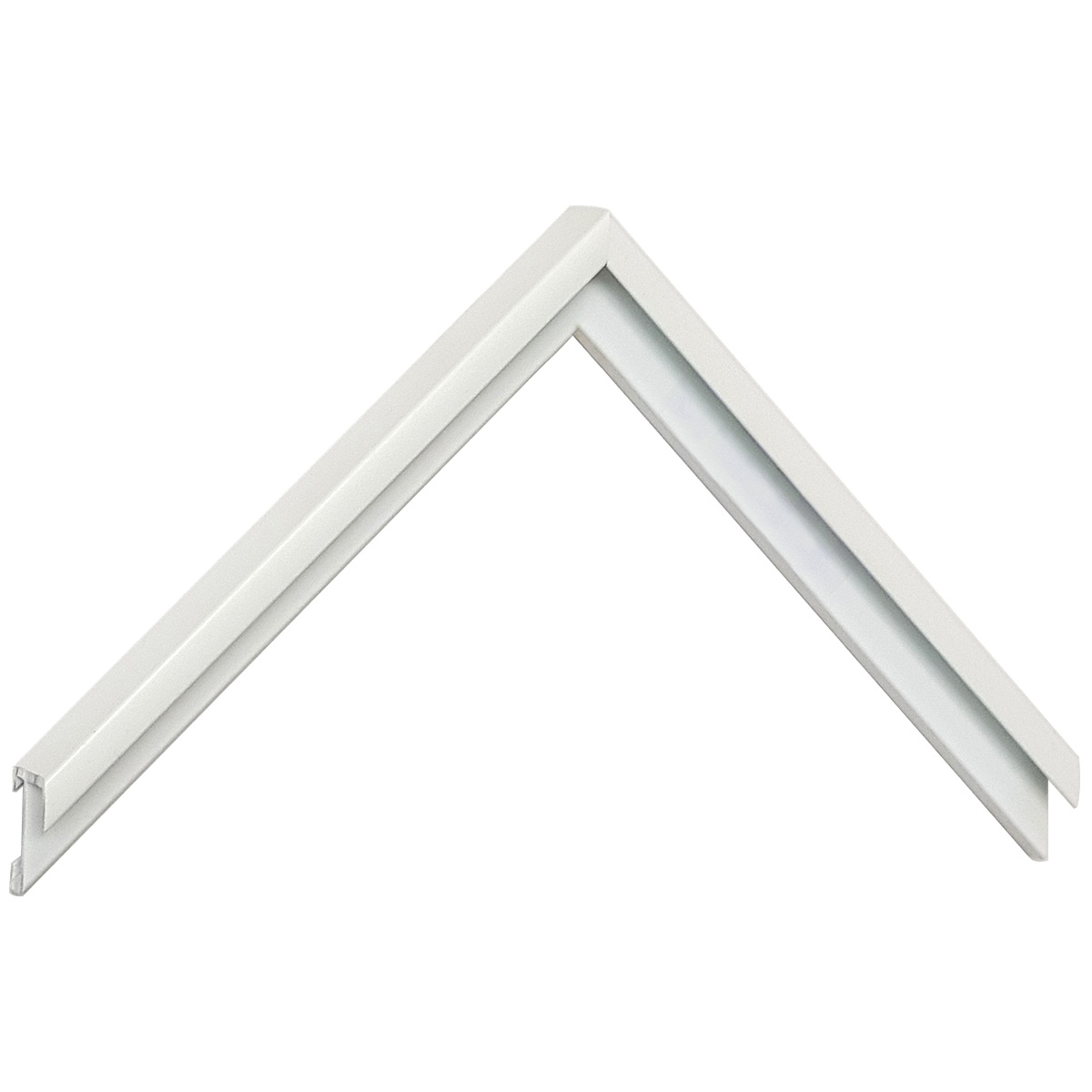 Asta alluminio serie 11 - Bianco lucido - Campione
