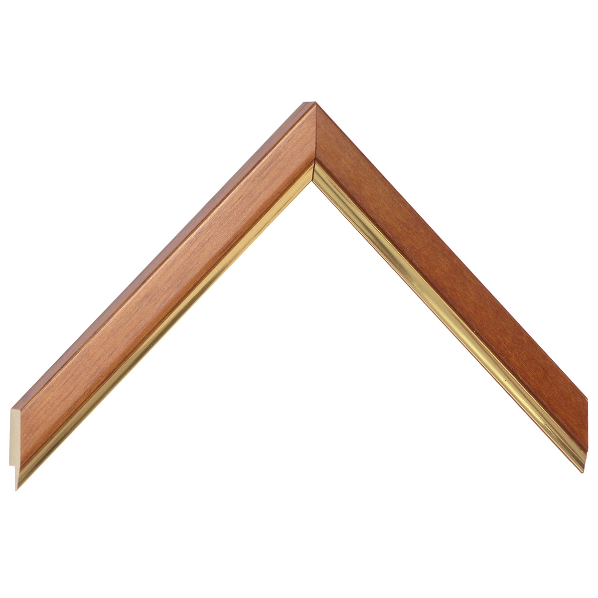 Asta pino giuntato - Larghezza 20mm Altezza 13 - Ciliegio con filo oro - Campione