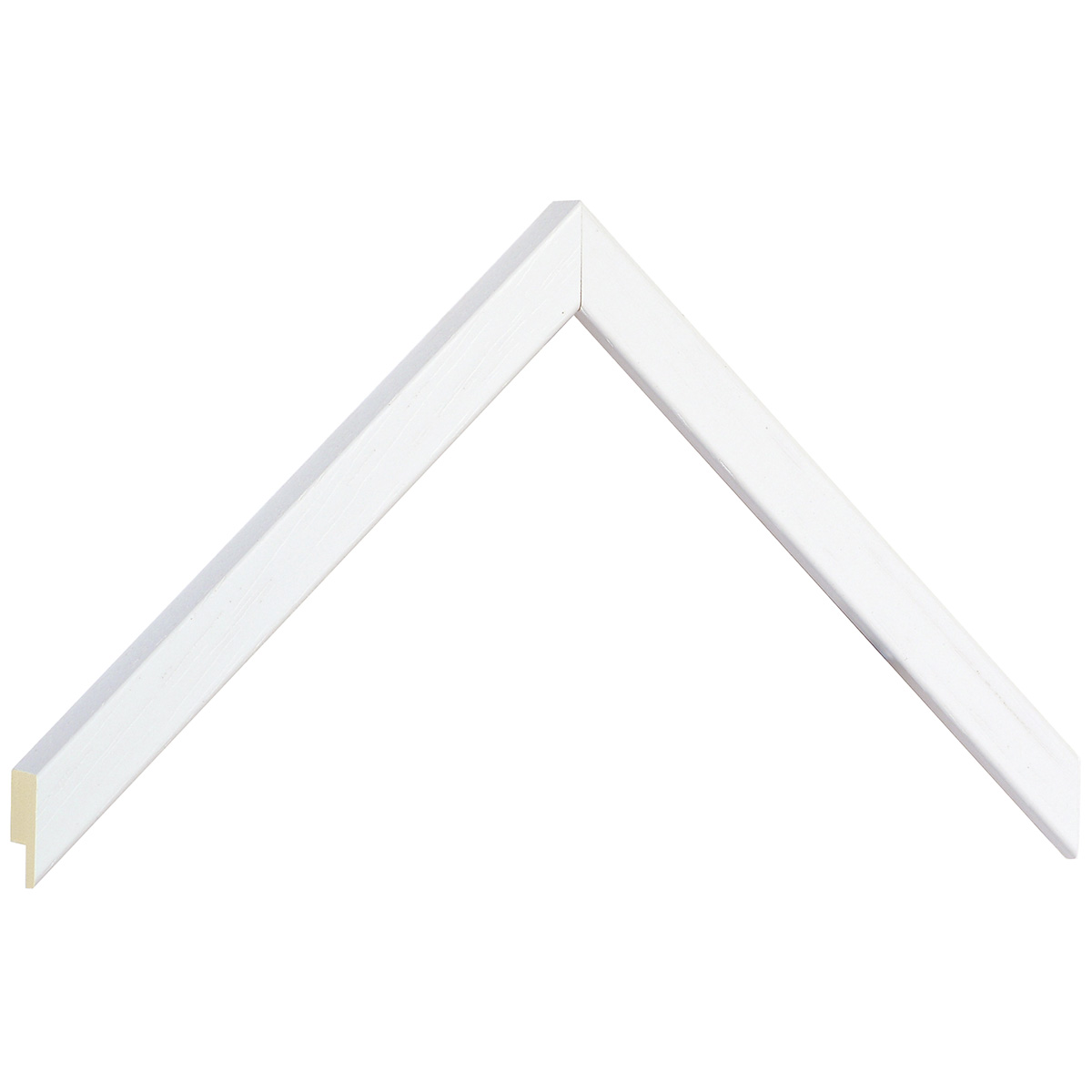 Asta ayous piatta - Larghezza 15mm Altezza 14 - Poro aperto - Bianco - Campione