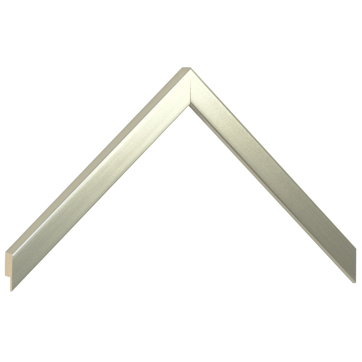 Asta in ayous piatta - Larg.mm15 Alt.14 - Platino - Campione