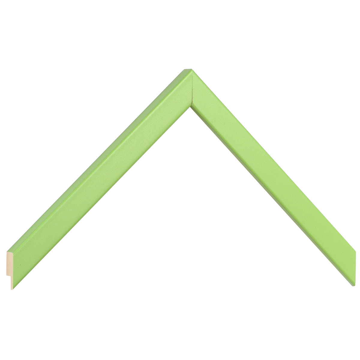Asta in ayous piatta - Larghezza 15mm Altezza 14 - Verde prato - Campione