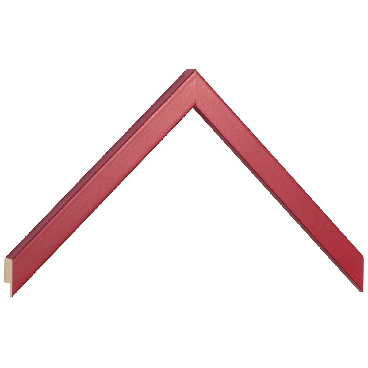 Asta in ayous piatta - Larghezza 15mm Altezza 14 - Rosso - Campione
