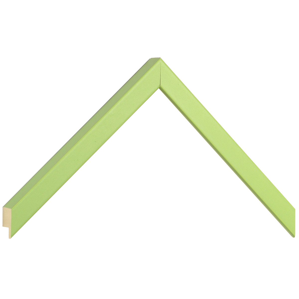 Asta in ayous piatta - Larghezza 15mm Altezza 20 - Verde prato - Campione