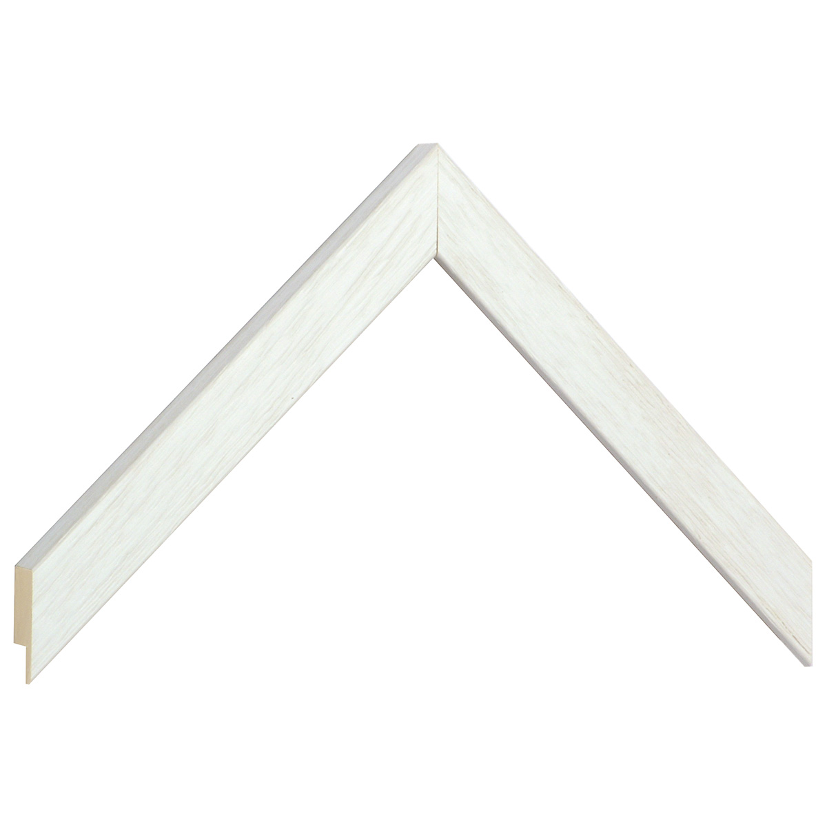 Asta in ayous piatta - Larghezza 20mm Altezza 14 - Bianco, poro aperto - Campione