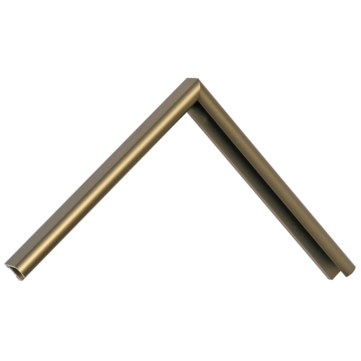 Asta alluminio serie 13 tonda - Bronzo satinato - Campione