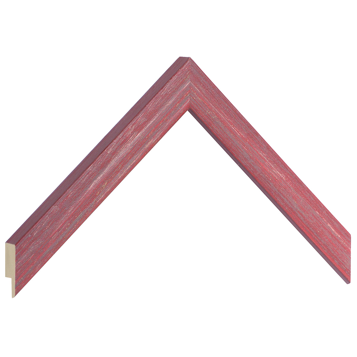 Asta in ayous - Larghezza 20mm Altezza 15 - Rosso  - Campione