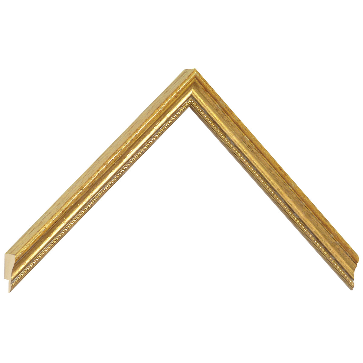 Asta in ayous - Larghezza 15mm Altezza 18 - Oro, filetto decorato - Campione