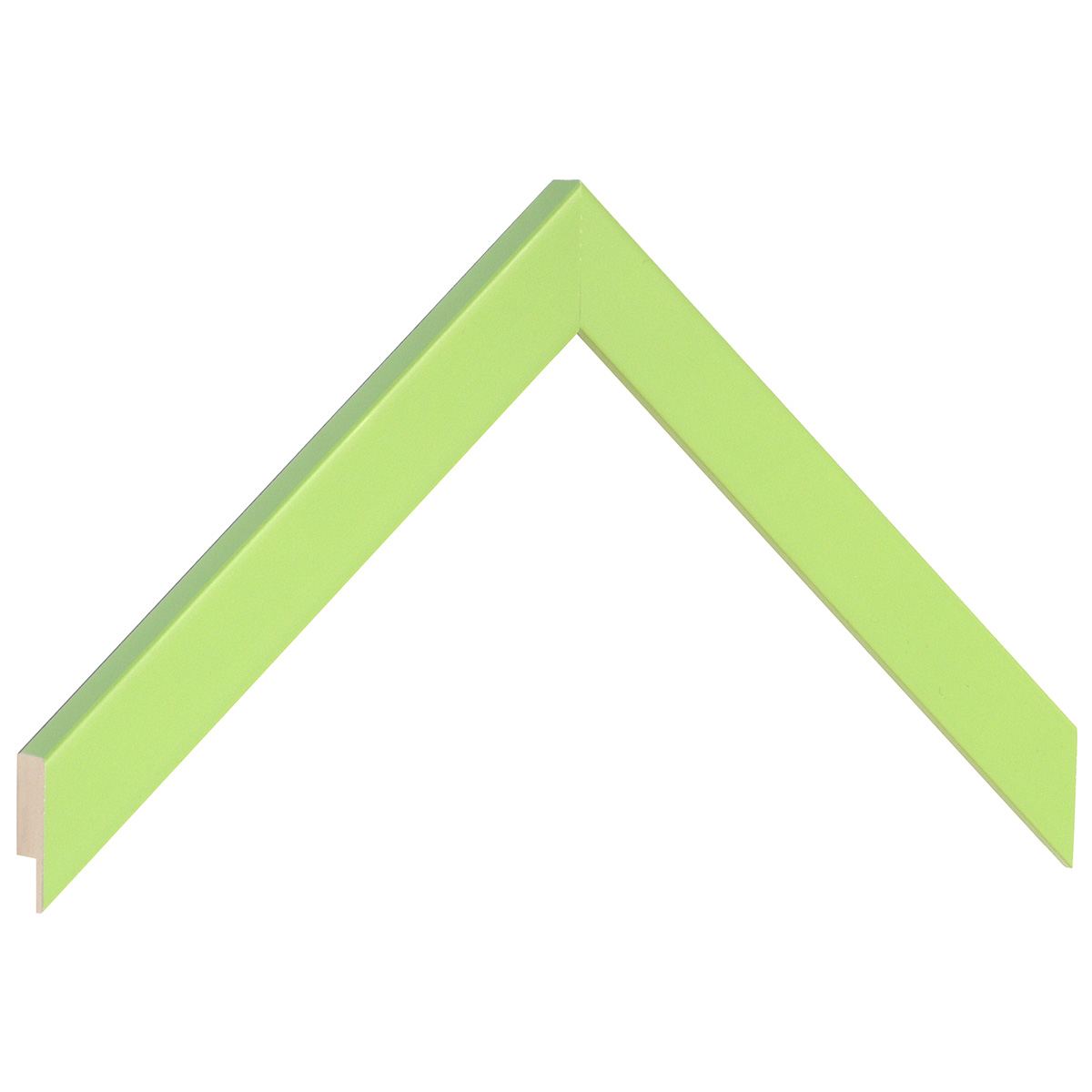 Asta in ayous piatta - Larghezza 20mm Altezza 14 - Verde prato - Campione