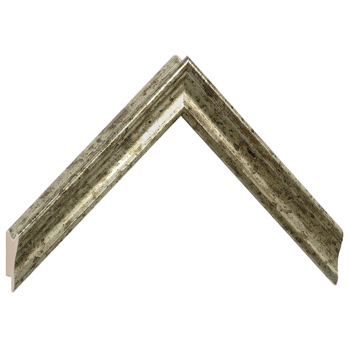 Asta pino giuntato - Larghezza 25mm Altezza 23 - Argento screziato - Campione