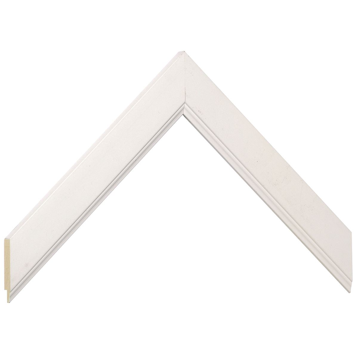 Asta pino giuntato - Larghezza 25mm Altezza 11 - Bianco - Campione