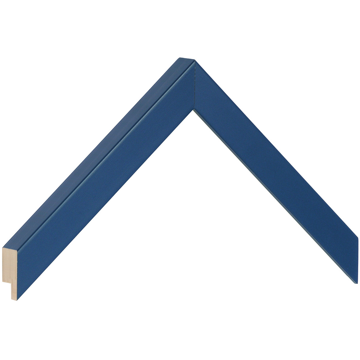 Asta in pino - Larghezza 20mm Altezza 20 - Blu opaco - Campione