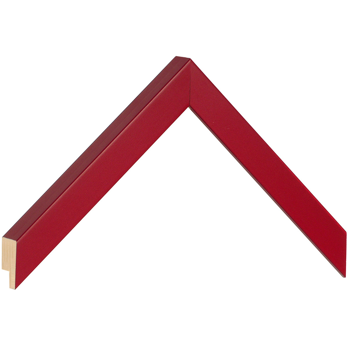 Asta in pino - Larghezza 20mm Altezza 20 - Bordeaux opaco - Campione
