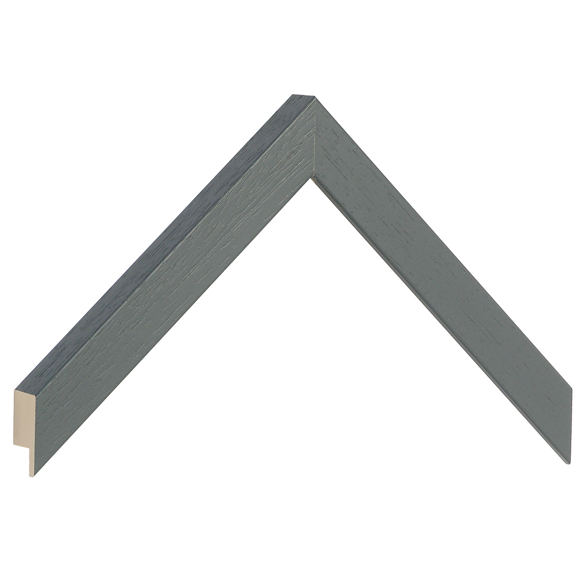 Asta in ayous piatta - Larghezza 20mm Altezza 20 - Grigio Ferro - Campione