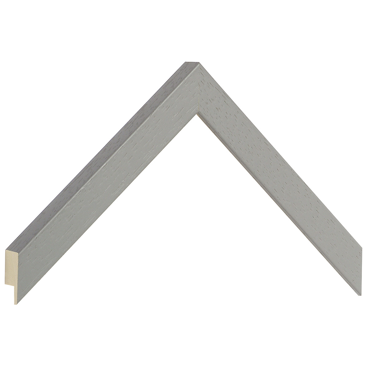 Asta in ayous piatta - Larghezza 20mm Altezza 20 - Grigio  - Campione