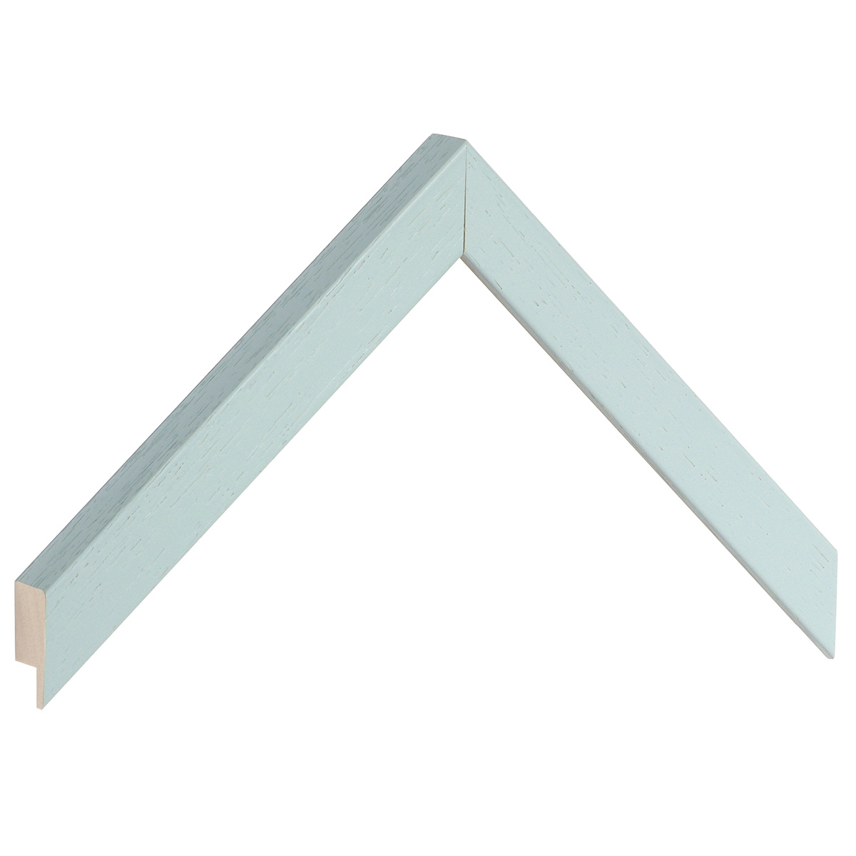 Asta in ayous piatta - Larghezza 20mm Altezza 20 - Grigio Nebbia - Campione