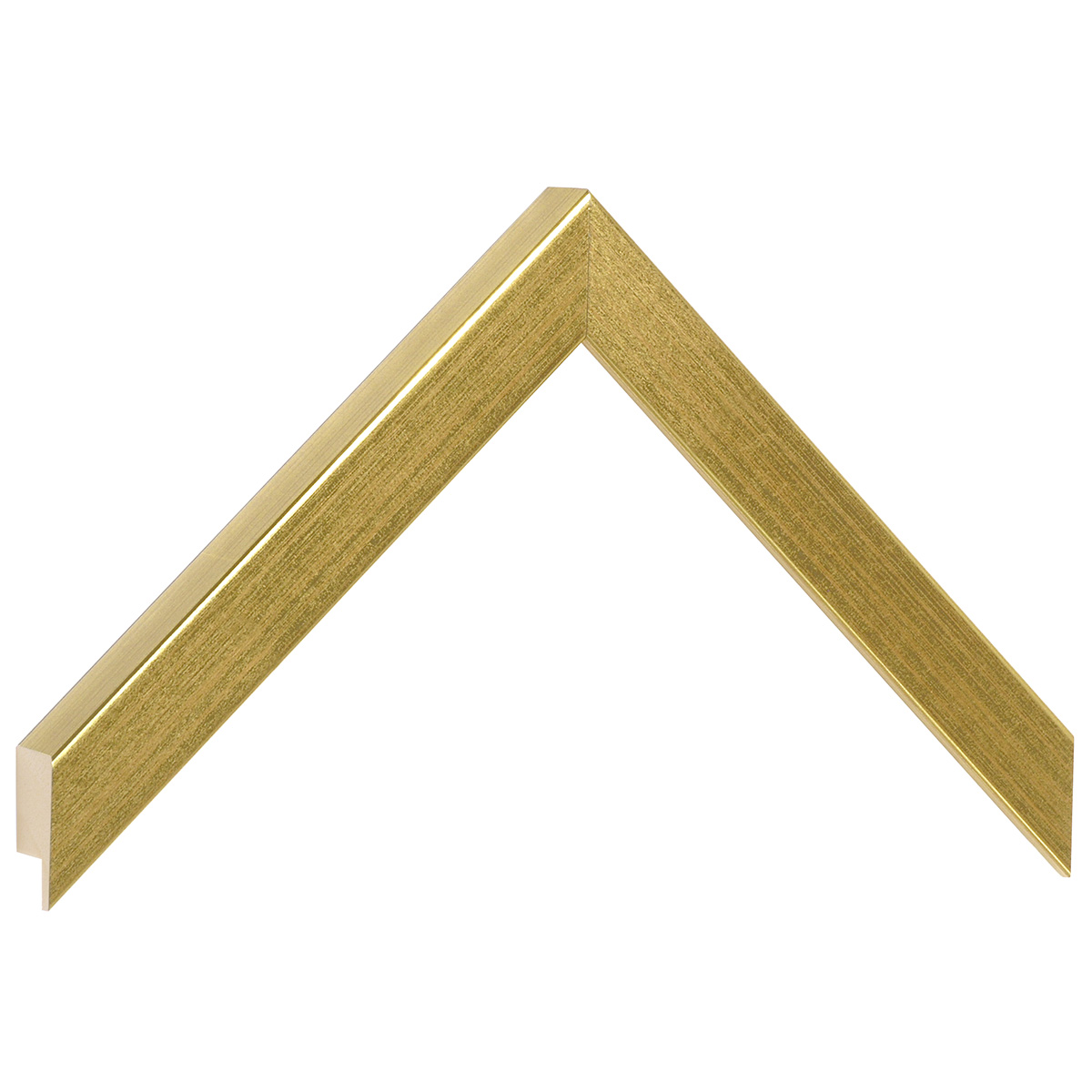 Asta in ayous piatta - Larghezza 20mm Altezza 20 - Oro - Campione