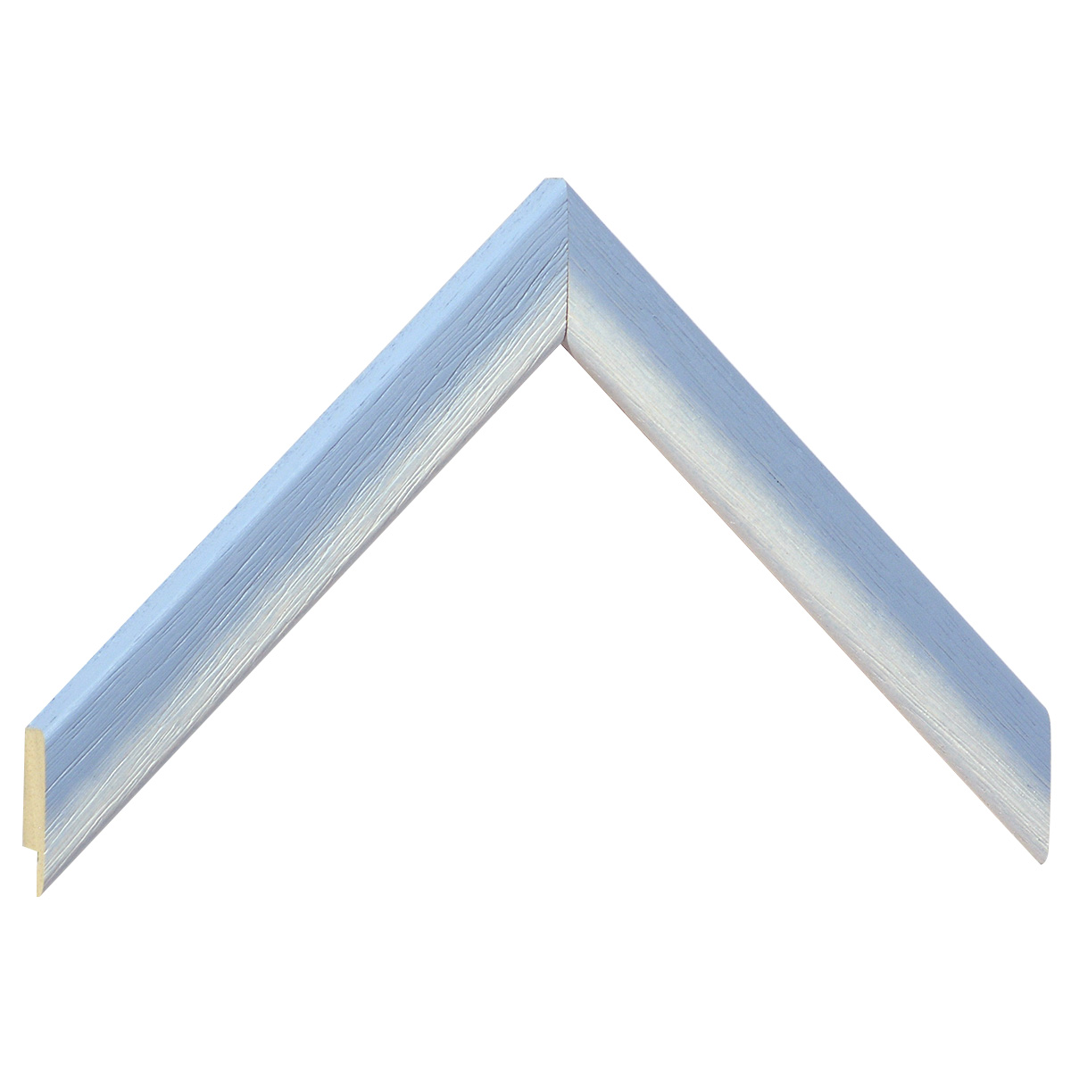 Asta in ayous - Larghezza 23mm Altezza 13 - Sfumata azzurra - Campione