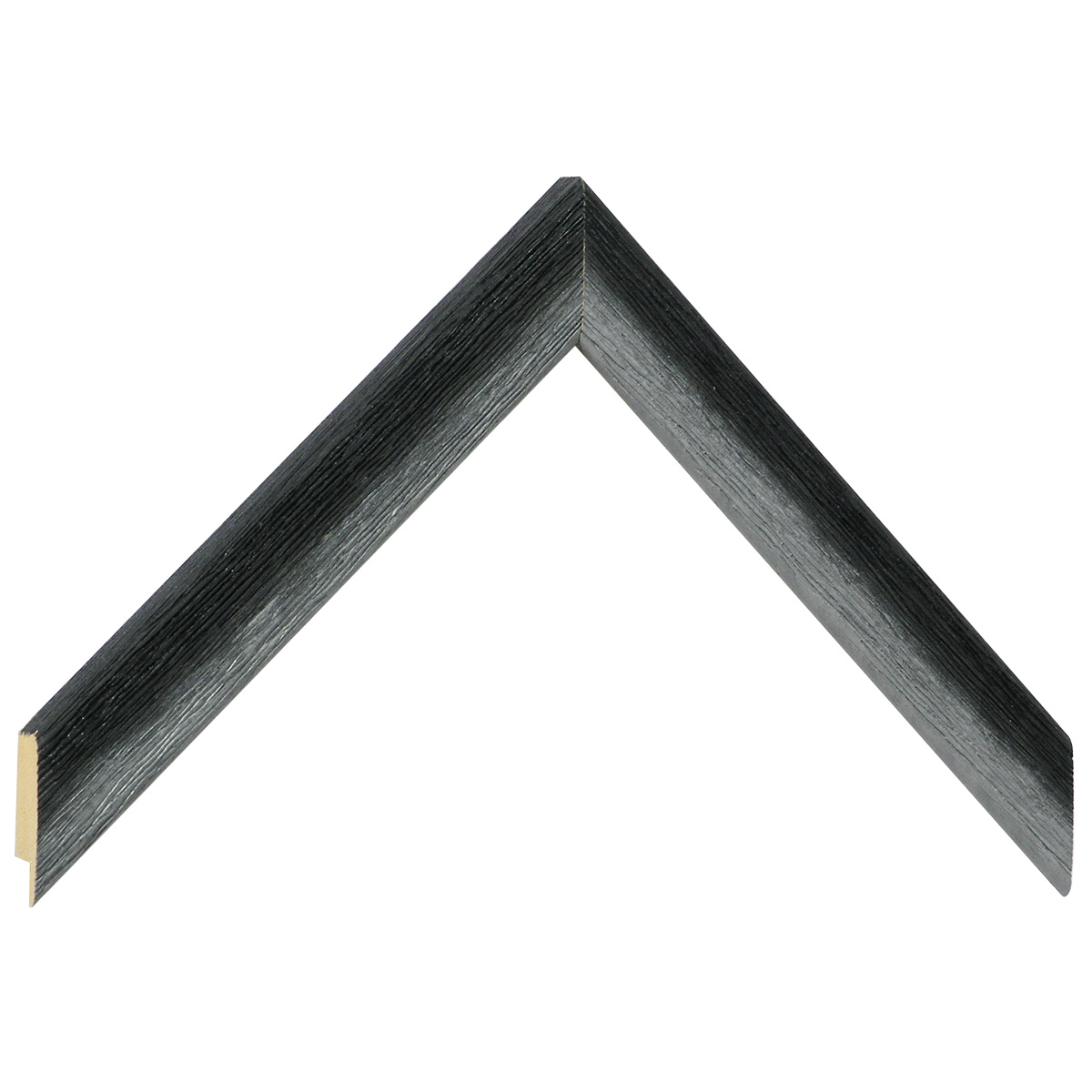 Asta in ayous - Larghezza 23mm Altezza 13 - Sfumata nera - Campione