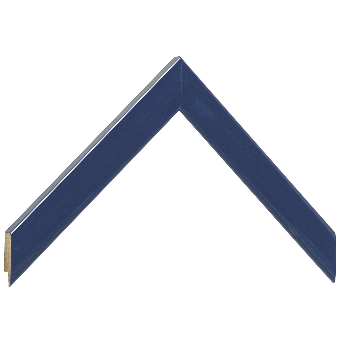 Asta in ayous - Larghezza 23mm Altezza 13 - Blu lucido - Campione