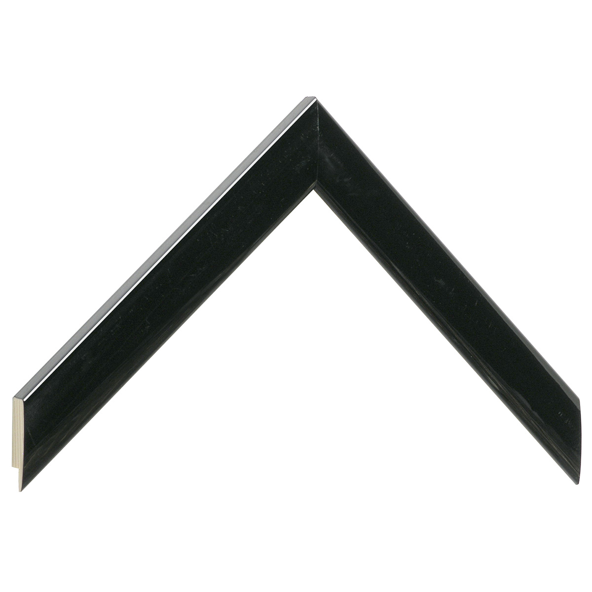 Asta in ayous - Larghezza 23mm Altezza 13 - Nero lucido - Campione