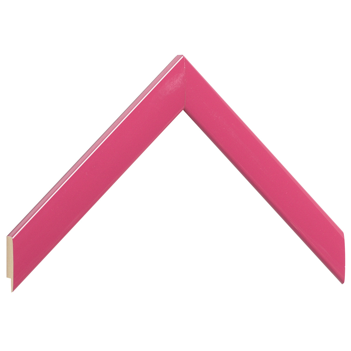 Asta in ayous - Larghezza 23mm Altezza 13 - Rosa lucido - Campione