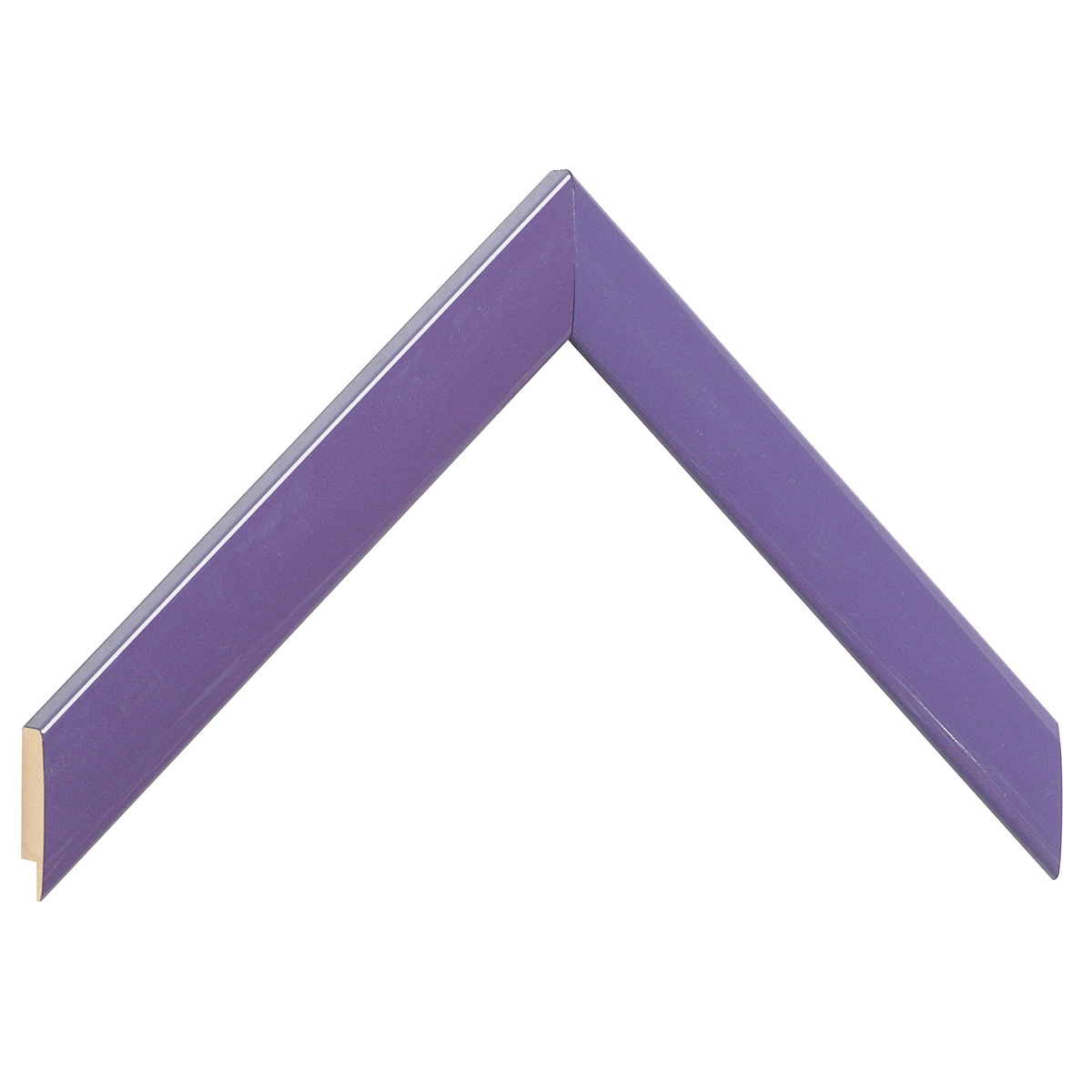 Asta in ayous - Larghezza 23mm Altezza 13 - Viola lucido - Campione